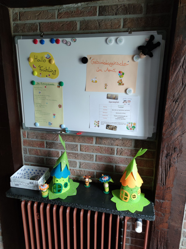 Infotafel für die Eltern im Ei